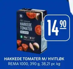 Rema 1000 Hakkede tomater m/ hvitløk tilbud
