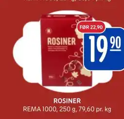 Rema 1000 Rosiner tilbud