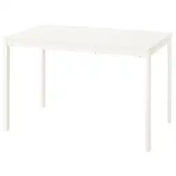 IKEA Vihals Uttrekkbart bord, hvit, 120/180x74 cm tilbud