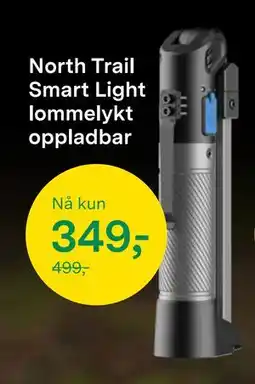 Felleskjøpet North Trail Smart Light lommelykt oppladbar, NOK 349 tilbud