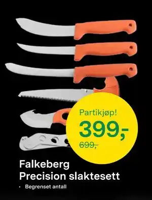 Felleskjøpet Falkeberg Precision slaktesett, NOK 399 tilbud