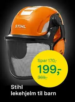 Felleskjøpet Stihl lekehjelm til barn, NOK 199 tilbud