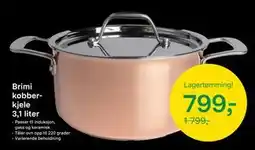 Felleskjøpet Brimi kobberkjele 3,1 liter, NOK 799 tilbud