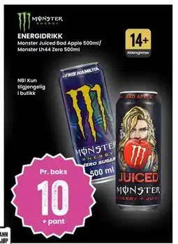 Sport Outlet ENERGIDRIKK, NOK 10 tilbud