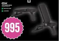 Sport Outlet JUSTERBAR BENK, NOK 995 tilbud