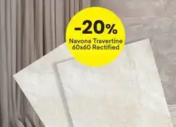Right Price Tiles Navona Travertine 60x60 Rectified tilbud