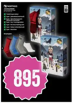 Sport Outlet JULEKALENDER, NOK 895 tilbud