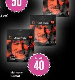 Sport Outlet Monsens turmat, NOK 40 tilbud