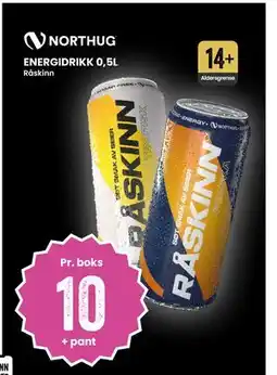 Sport Outlet ENERGIDRIKK 0,5L, NOK 10 tilbud