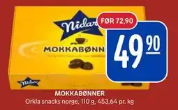 Rema 1000 MOKKABØNNER, NOK 49.9 tilbud
