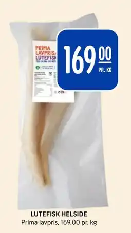 Rema 1000 LUTEFISK HELSIDE, NOK 169 tilbud