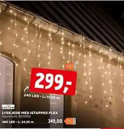 jem & fix LYSKJEDE MED ISTAPPER FLEX tilbud