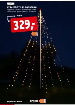 jem & fix LYSKJEDE TIL FLAGGSTANG tilbud