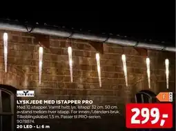 jem & fix LYSKJEDE MED ISTAPPER PRO, NOK 299 tilbud