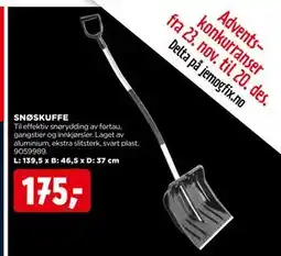 jem & fix SNØSKUFFE, NOK 175 tilbud