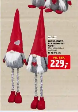 jem & fix NISSEJENTE ELLER NISSEGUTT, NOK 229 tilbud