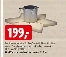 jem & fix JULETREFOT, NOK 199 tilbud