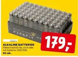 jem & fix ALKALINE BATTERIER, NOK 179 tilbud