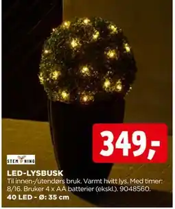 jem & fix LED-LYSBUSK, NOK 349 tilbud
