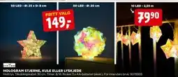 jem & fix HOLOGRAM STJERNE, KULE ELLER LYSKJEDE tilbud
