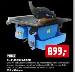 jem & fix EL-FLISESKJÆRER, NOK 899 tilbud