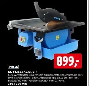jem & fix EL-FLISESKJÆRER, NOK 899 tilbud