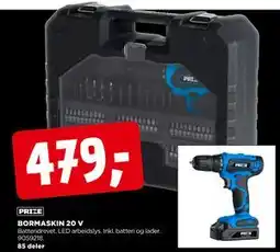 jem & fix BORMASKIN 20 V, NOK 479 tilbud