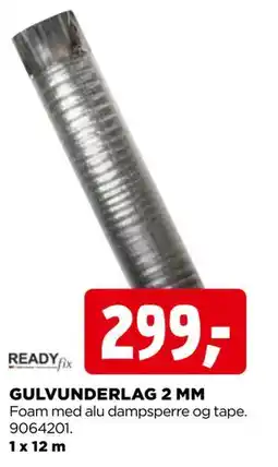 jem & fix GULVUNDERLAG 2 MM, NOK 299 tilbud