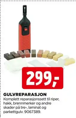 jem & fix GULVREPARASJON, NOK 299 tilbud