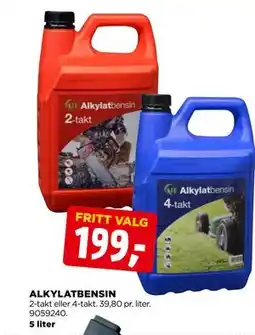 jem & fix ALKYLATBENSIN, NOK 199 tilbud