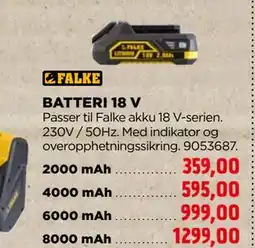 jem & fix BATTERI 18 V tilbud