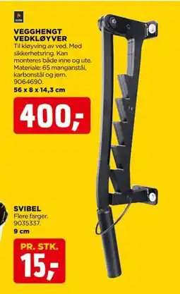 jem & fix VEGGHENGT VEDKLØYVER, NOK 400 tilbud