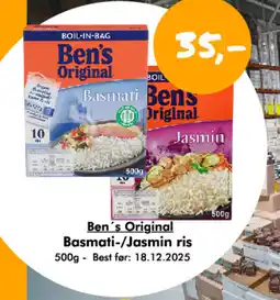 Havaristen BEN'S ORIGINAL Basmati-/jasmin ris tilbud