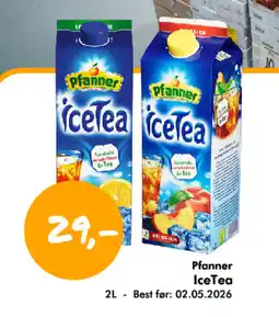 Havaristen PFANNER Icetea tilbud