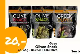 Havaristen GAEA Oliven snack tilbud