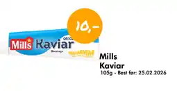 Havaristen MILLS Kaviar tilbud