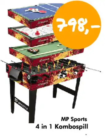 Havaristen Mp sports 4 in 1 kombospill tilbud