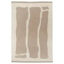 IKEA Axhavren Teppe, lang lugg, beige/håndlaget, 200x300 cm tilbud