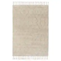 IKEA LentÅtel Teppe, lang lugg, beige/håndlaget, 170x240 cm tilbud