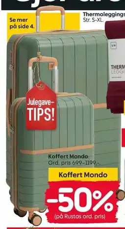 Rusta Koffert Mondo tilbud