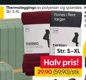 Rusta Thermoleggings, NOK 29.9 tilbud