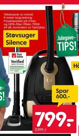 Rusta StøvsugerSilence, NOK 799 tilbud