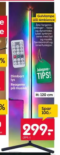 Rusta Gulvlampe LED Ambience, NOK 299 tilbud