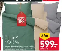 Rusta Elsaform sengesett Muslin, NOK 599 tilbud