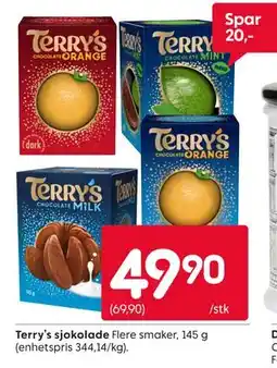 Rusta Terry’s sjokolade, NOK 49.9 tilbud