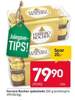 Rusta Ferrero Rocher sjokolade, NOK 79.9 tilbud