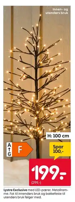 Rusta Lystre Exclusive, NOK 199 tilbud