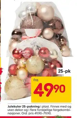 Rusta Julekuler 25-pakning tilbud