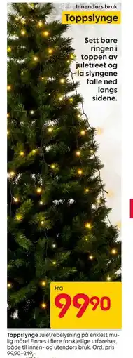 Rusta Toppslynge tilbud