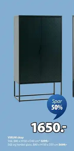 JYSK VIRUM skap, NOK 1650 tilbud